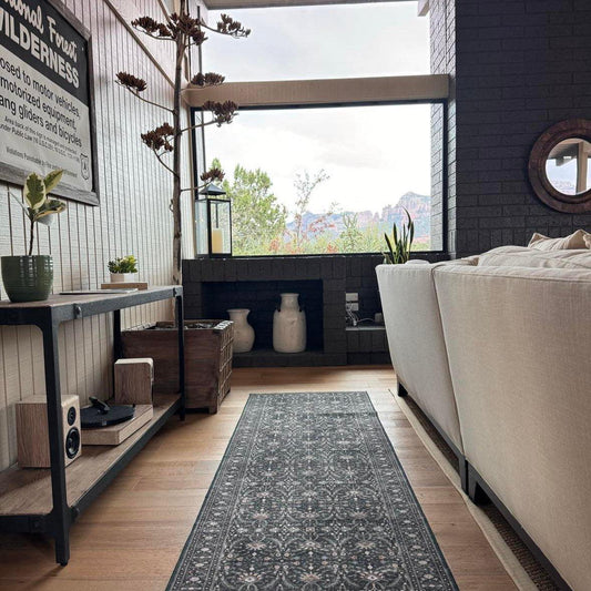 Forest and Blooms MM-16 Machine Washable Rug