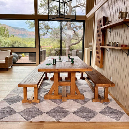 Ebony and Oatmeal MM-13 Machine Washable Rug