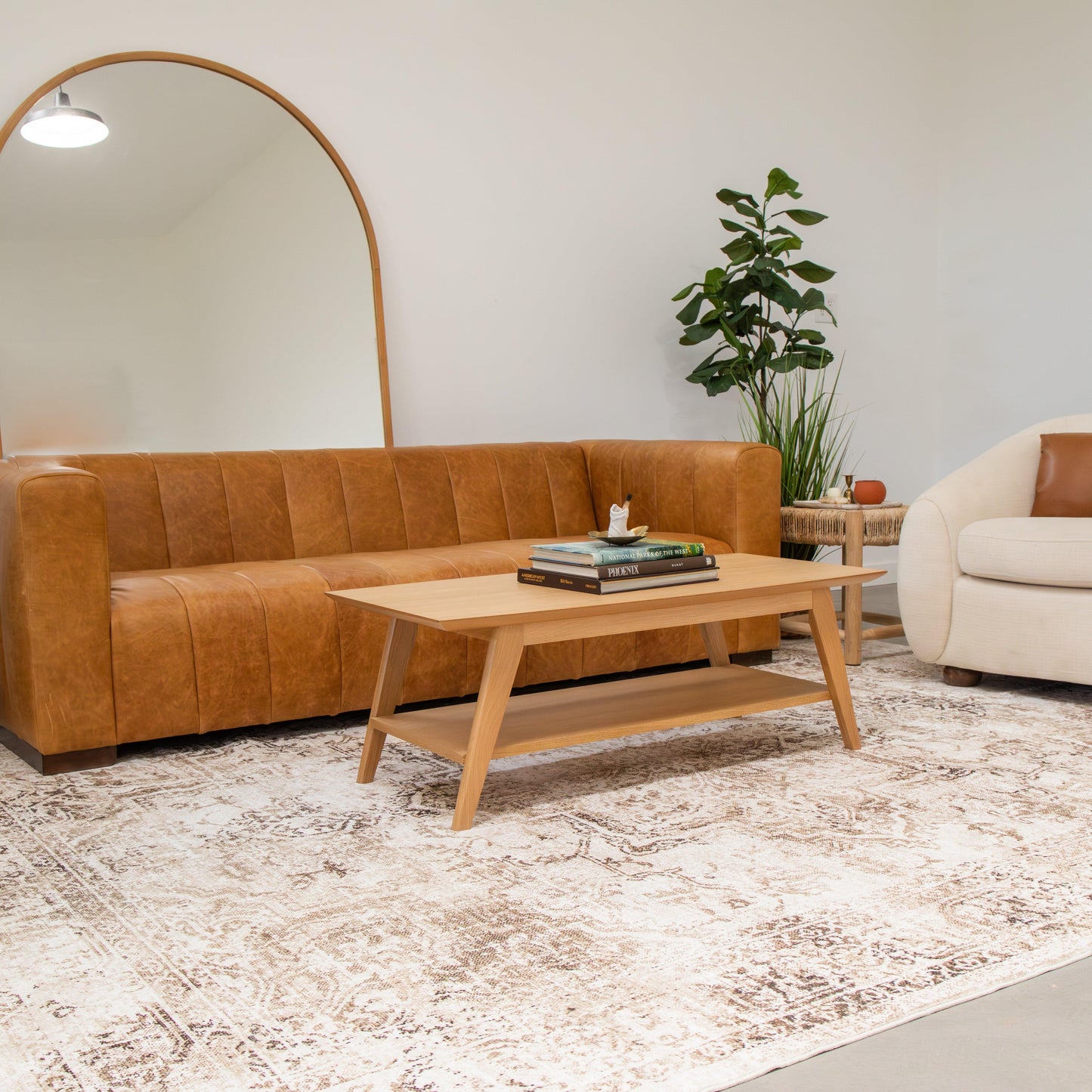 Deep Beige MM-10 Machine Washable Area Rug