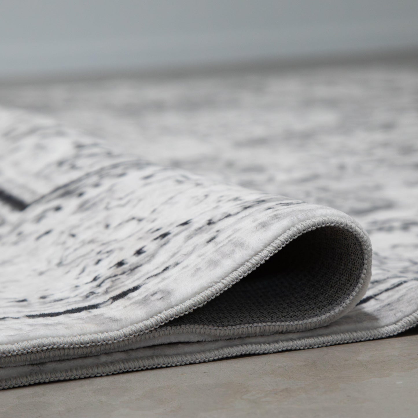 Charcoal Greys MM-08 Machine Washable Area Rug