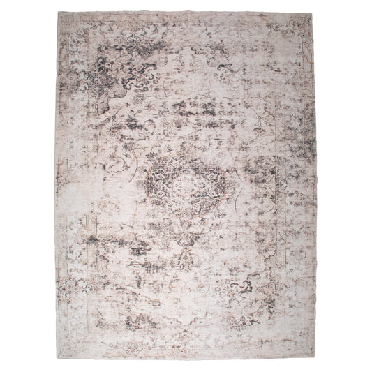 Brown/Black Machine MM-07 Washable Area Rug