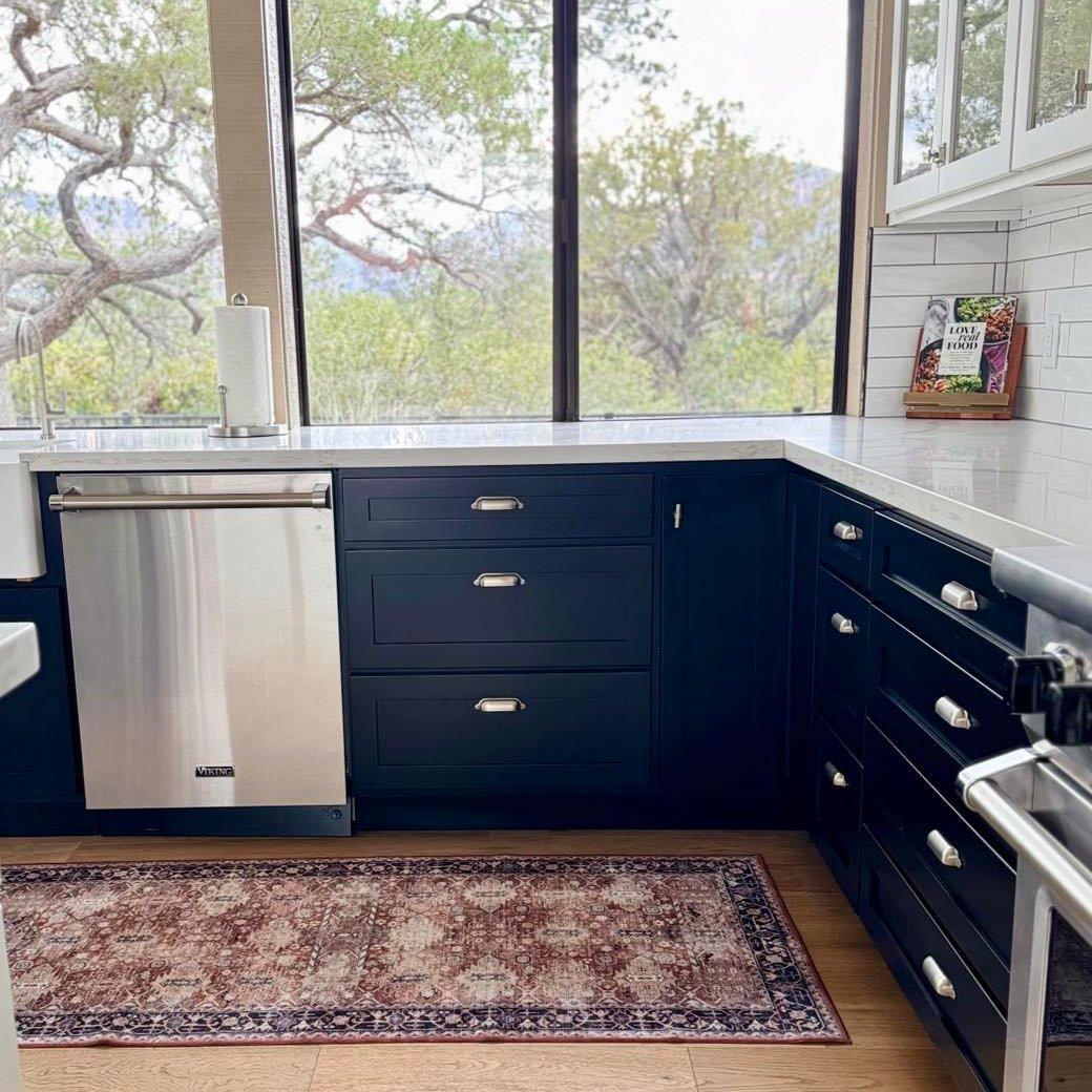 Spice and Midnight MM-20 Blue Machine Washable Rug