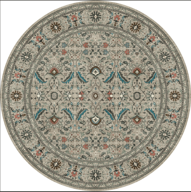 Desert and Botanics MM-25 Machine Washable Rug