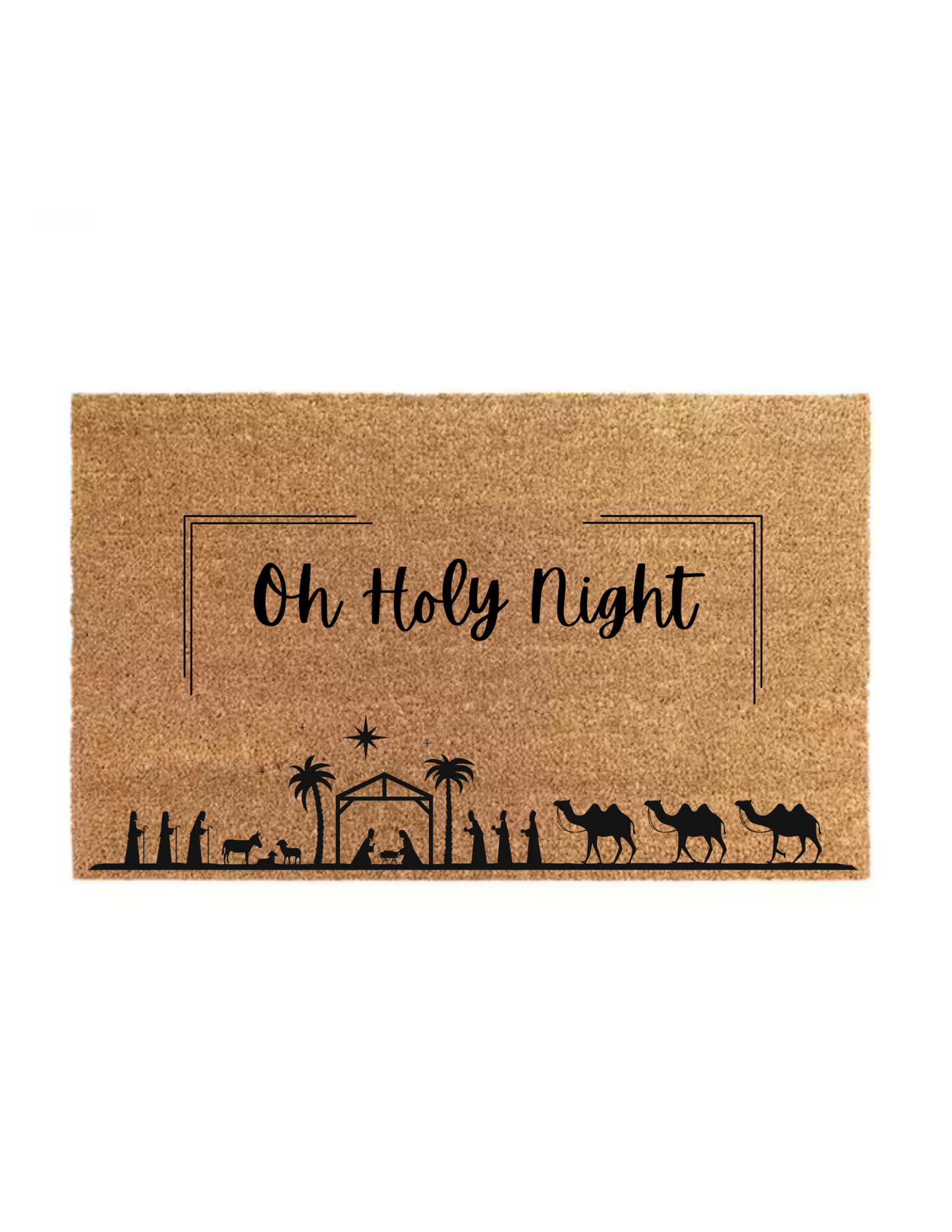 O Holy Night – Nativity Coir Doormat
