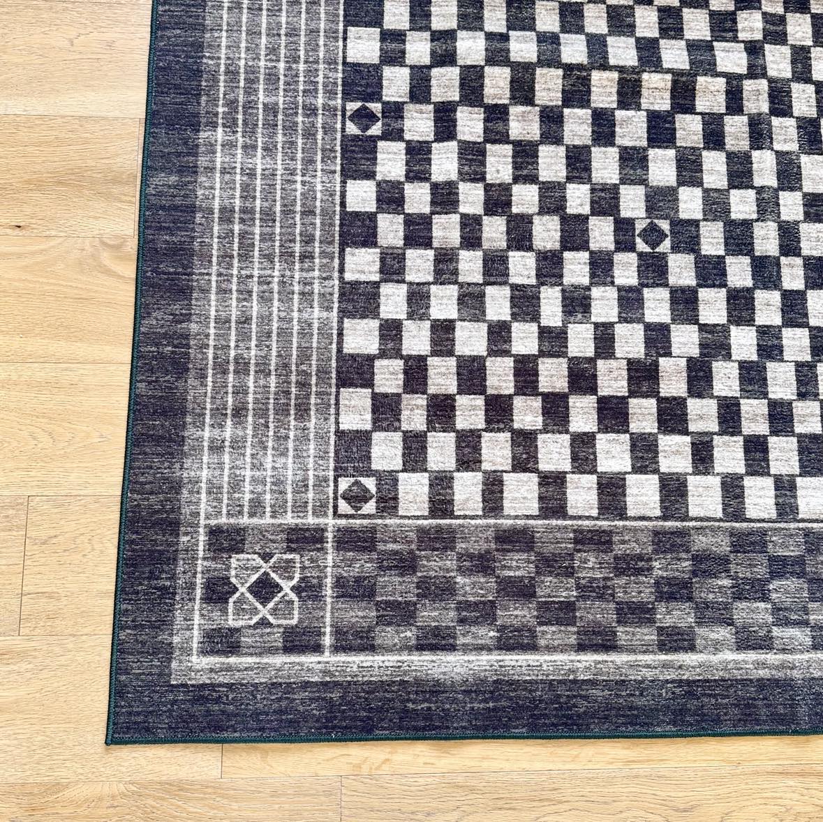 Pine and Basil Machine Washable Rug