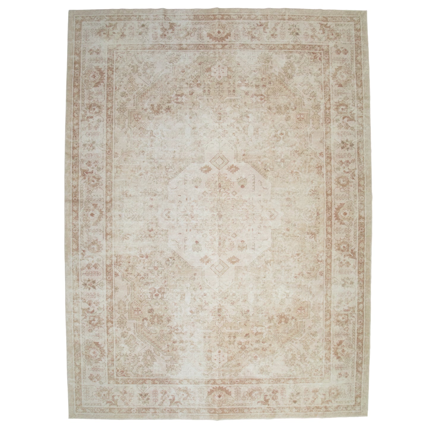 Light Browns Machine Washable Area Rug