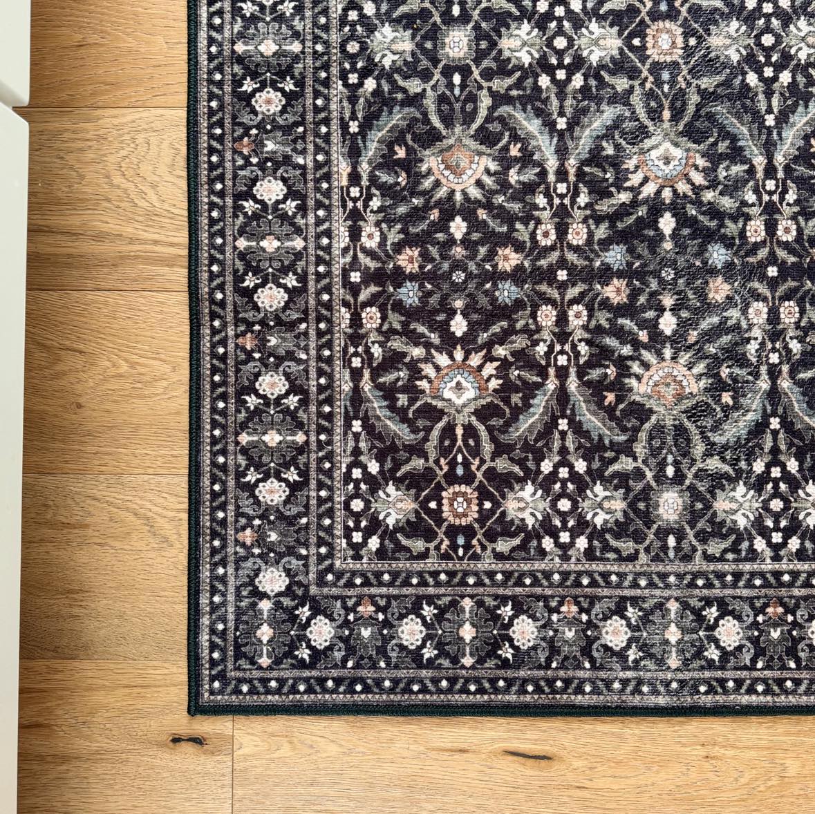 Sable and Blooms Machine Washable Rug