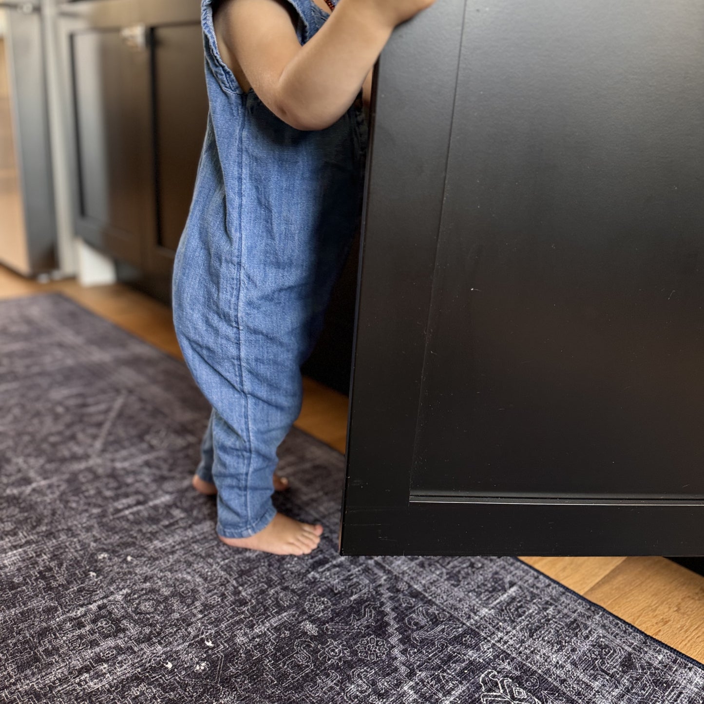 Indigo and Cloud Machine Washable Rug